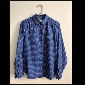 Silk J Crew Button Down